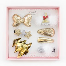 chenny bongbong 女童 Gold Time 髮夾組