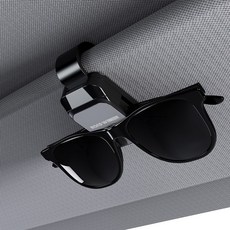 로드위너 차량용 선바이저 썬글라스 클립 홀더, 블랙, 1개