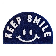 P31 圓形微笑地墊 40 x 60 cm, 海軍藍, 1個