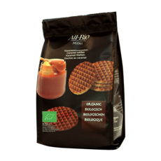 ALLBIO 유기농 미니 카라멜 스트룹와플, 150g, 1개