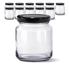 mir Korea 圓形玻璃瓶 黑色 YS375, 12個, 320ml