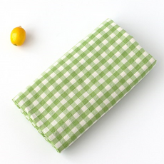 워싱 멜란 체크 대폭 원단, 2개, 그린