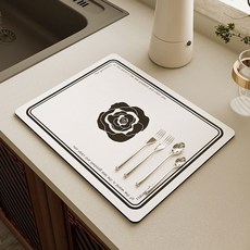 簡約廚房吧台立式吸水防潑水墊 3, 1個, 混色