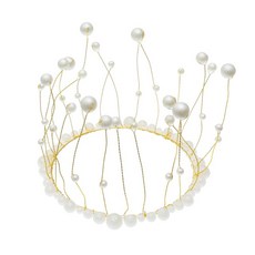 DAEHAN 珍珠皇冠禮帽用 OBJ-09, 混色, 1個