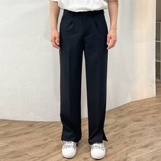 24ROAD 男款 Birunt 側開衩後鬆緊帶西裝褲
