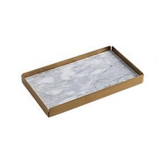 多用途大理石紋托盤, 白色
