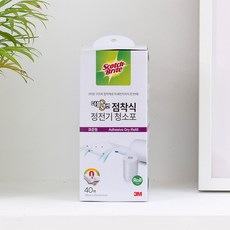 스카치브라이트 더블액션 점착식 정전기 청소포 40p, 1개