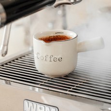 Parajuni 咖啡陶瓷義式濃縮咖啡杯 HJ0343, 1個, 白色