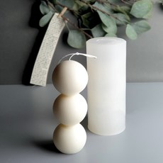 Hannas 3層圓點擺飾矽膠模具, 混色