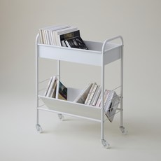 HANSSEM 傑克書本推車, 白色, 2欄