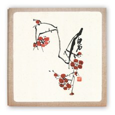 빈템 수묵화 접착 포토 앨범, TYPE 03 화이트, 40매