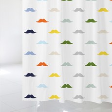 浴簾+掛鉤 12入, 1套, SC106(塑膠掛勾+浴簾桿)