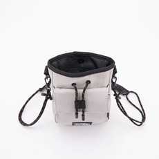 KANGOL 袋鼠 水洗尼龍小側包63251709, 11淺灰色