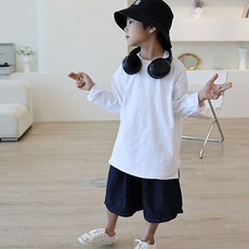 sonyun market 兒童不對稱下擺長袖T恤