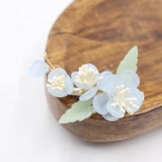 絲綢之路清潭花胸針