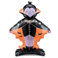 파티데코 할로윈 은박풍선 스탠딩 드라큐라, 혼합색상, 1개