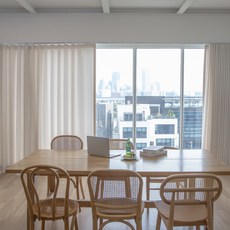 nuguna Good Day 抗菌四季通用 記憶塑形美觀窗簾組, 夏日沙色