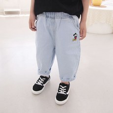 sonyun market 兒童夏季米奇七分牛仔褲