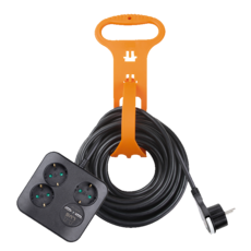 LUGBOX 方塊方形 2埠USB 多孔插座 延長線 3孔 LUG-KSB-03U-1.5, 10m, 1個