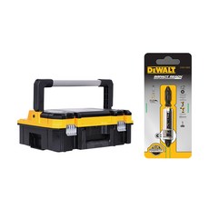 DEWALT 得偉 可堆疊工具箱 DWST17802+電鑽頭 DWA13MS, 1組