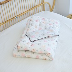 ahtty blanc 嬰幼兒棉質好眠2件組, 格紋熊