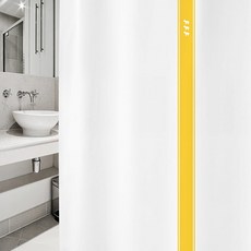 北歐風格浴簾 sc907+塑膠掛鉤 12入+窗簾掛桿 白色, 混色