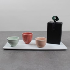 Dalsogum 陶瓷酒杯3件組禮盒, 粉彩, 1套