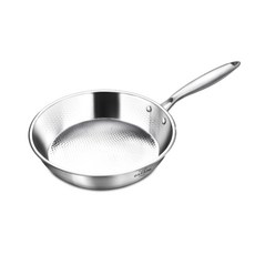 CASANI Cucina系列不鏽鋼單柄平底鍋 電磁爐適用, 28cm, 1個