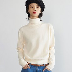 MICHIKOLONDON 女士羊毛混紡高領針織衫