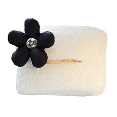 JCP 큐빅 플라워 행잉 티슈 커버, 뽀글 블랙플라워