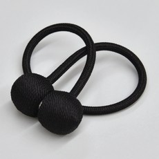 아라크네 커튼 자석 타이백 44 x 3 cm, 블랙, 1개