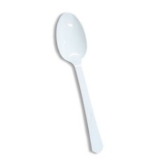 拉絲生活多用勺散裝包裝白色, 1入, 300個