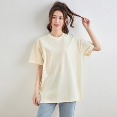 피어니스트 여성용 코튼 컬러 반팔 기본 티셔츠