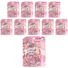 ii GEN 一正 3D My Shop 裝飾貼紙, 10個, 粉紅色