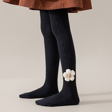 IBboom 女童布藝花朵高級棉質褲襪 緊身褲 H43