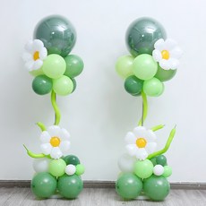 P&B UNITY 節慶活動派對用大型氣球柱組合, 1套, 02 深綠色