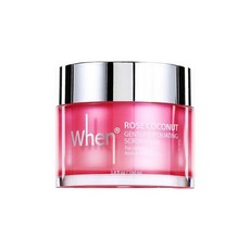 When 玫瑰椰子溫和去角質磨砂面膜, 100ml, 1罐