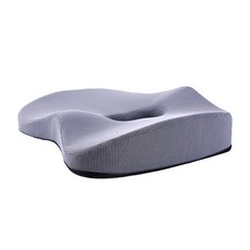 4D簡約風記憶海綿坐墊, 灰色的