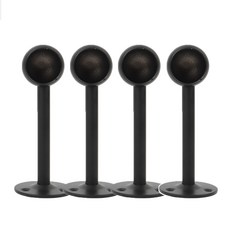 Olgoreu 管用單口插座 4入, 黑色