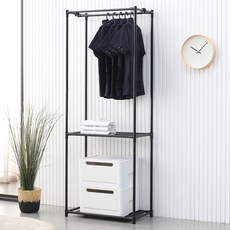 dOLEE FUN 更衣室系統衣架 雙層架款, 黑色