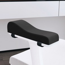 Market Plan 防滑曲線型扶手記憶棉靠墊 2入, 黑色