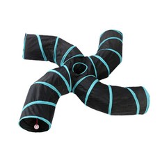 Living Duo 寵物四向隧道躲藏屋, 黑色, 1個