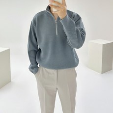 Adore Classic 男款 Hwarang 半拉鍊亨利領長袖針織T恤