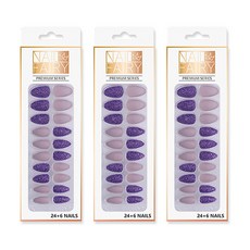 마켓감성 트윙클 글리터 네일 팁, no 4, 3개