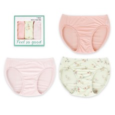 Maykids 兒童青少年女童愛心花卉莫代爾三角內褲3件組
