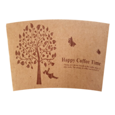 한컵 少女與鞦韆 1013 紙杯 300ml 390ml 冰杯 92口徑 420ml 480ml 600ml 杯套, 1個, 200個