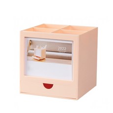 프랑디르 회전 달력 연필 꽂이, 핑크, 1개