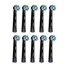 Oral-B 歐樂B 黑色版 Cross Action 補充裝, 10個, EB50-10
