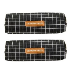 다아모아 심플 필통, 검은체크, 2개