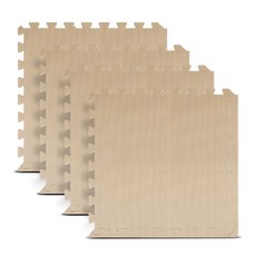 딩동펫 반려동물 퍼즐매트 4p, 베이지, 4개